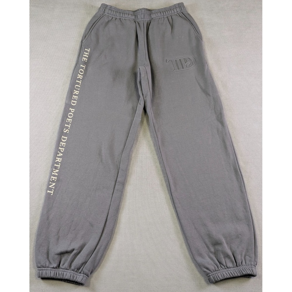 Taylor Swift Sweatpants Womens Medium Gray Tortured Poets Department Tour